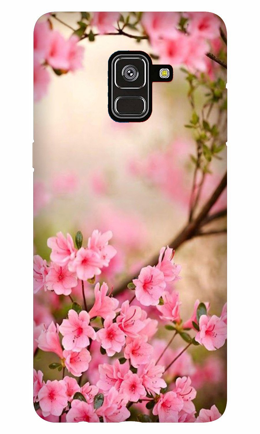 Pink flowers Case for Galaxy A8 Plus
