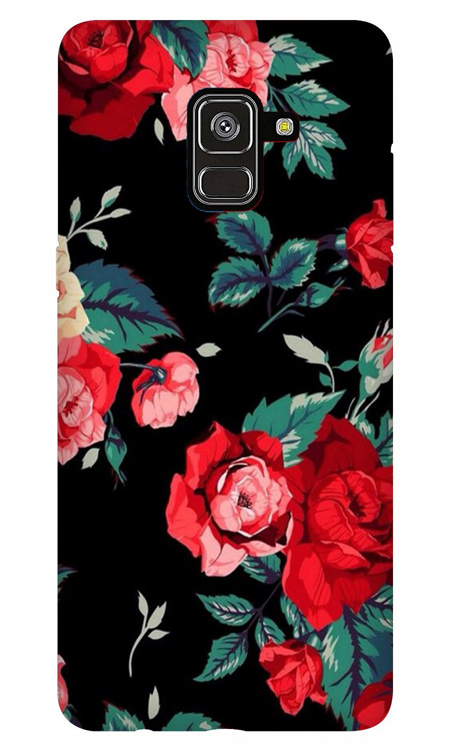 Red Rose2 Case for Galaxy A8 Plus