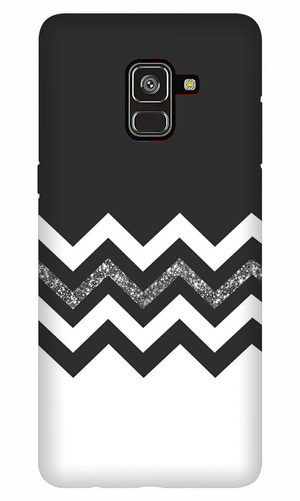 Black white Pattern2Case for Galaxy A8 Plus