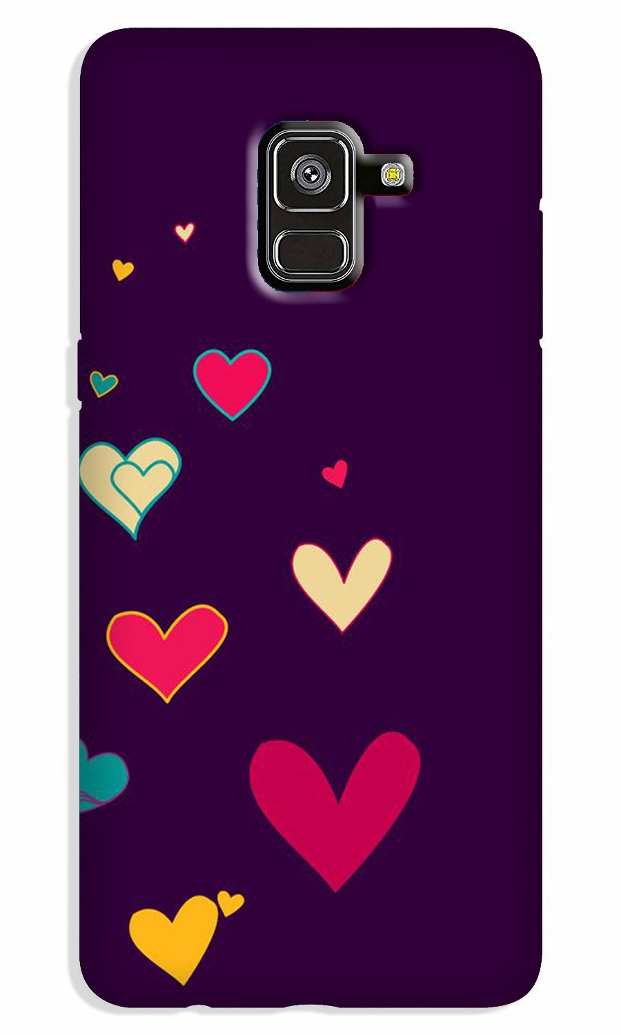 Purple Background Case for Galaxy A5 (2018)  (Design - 107)
