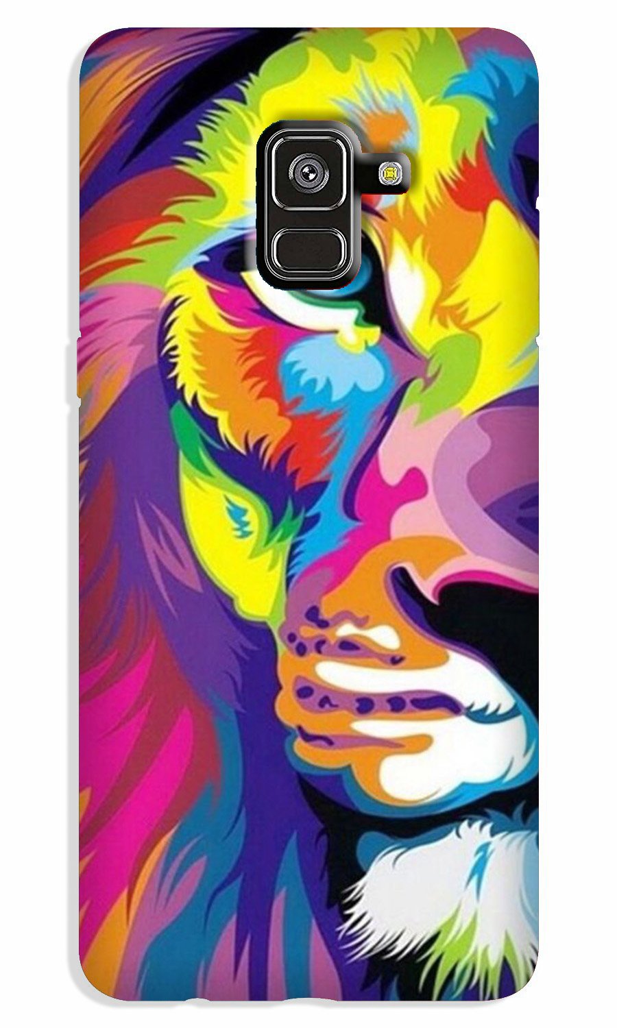 Colorful Lion Case for Galaxy A8 Plus(Design - 110)