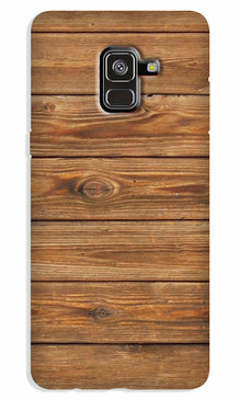 Wooden Look Case for Galaxy A8 Plus  (Design - 113)