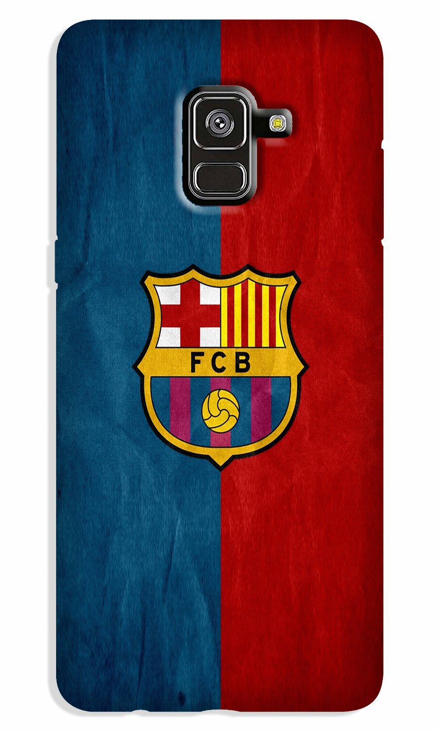 FCB Football Case for Galaxy A8 Plus  (Design - 123)