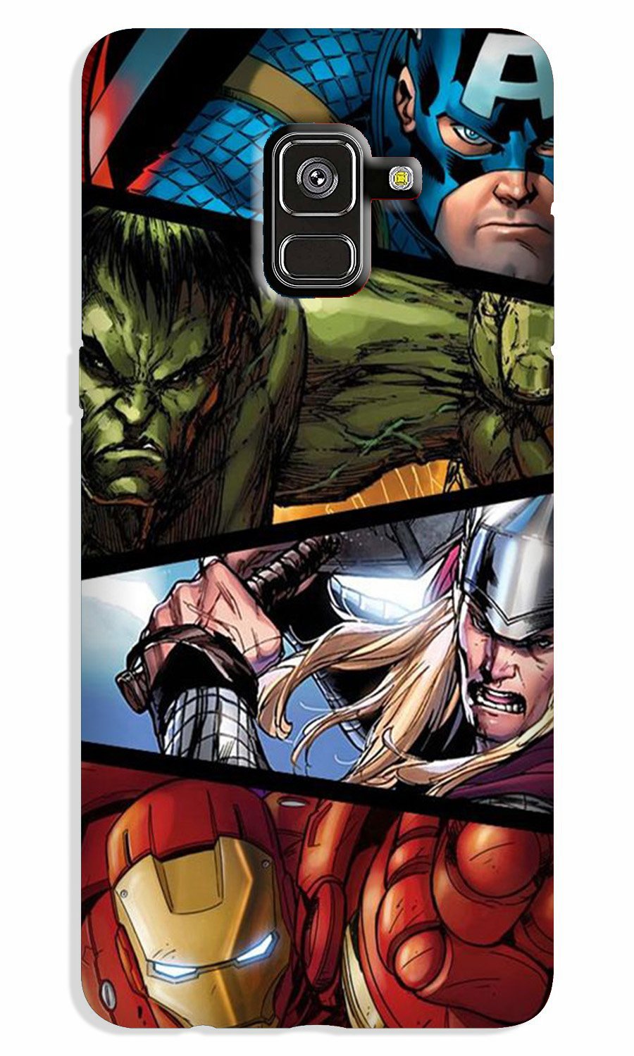 Avengers Superhero Case for Galaxy A5 (2018)(Design - 124)