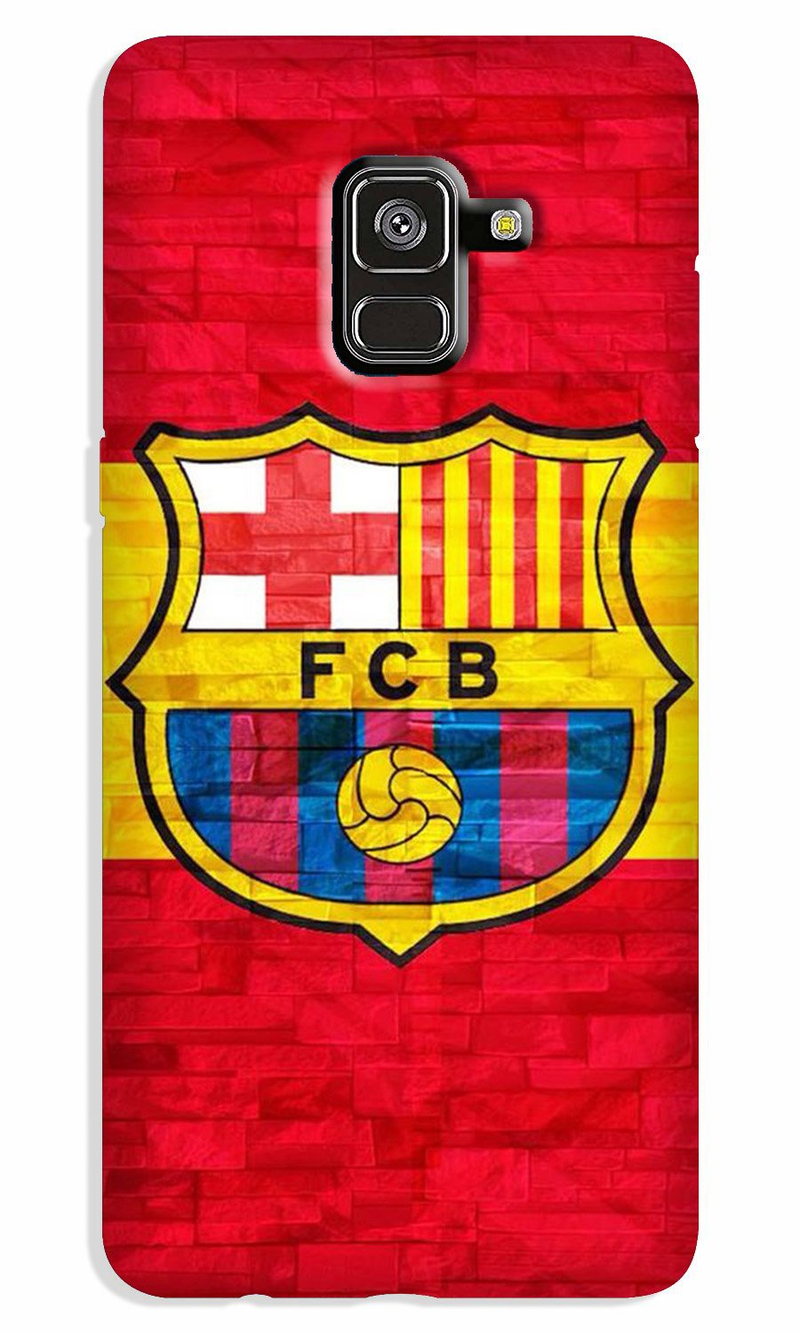 FCB Football Case for Galaxy A8 Plus(Design - 174)