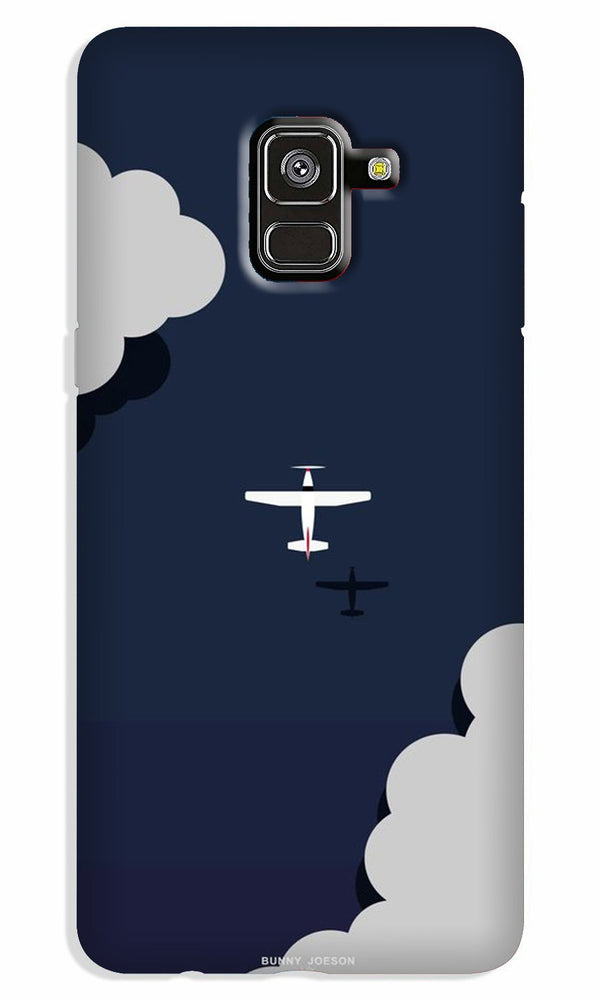 Clouds Plane Case for Galaxy A5 (2018) (Design - 196)