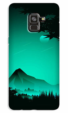 Moon Mountain Case for Galaxy A8 Plus (Design - 204)