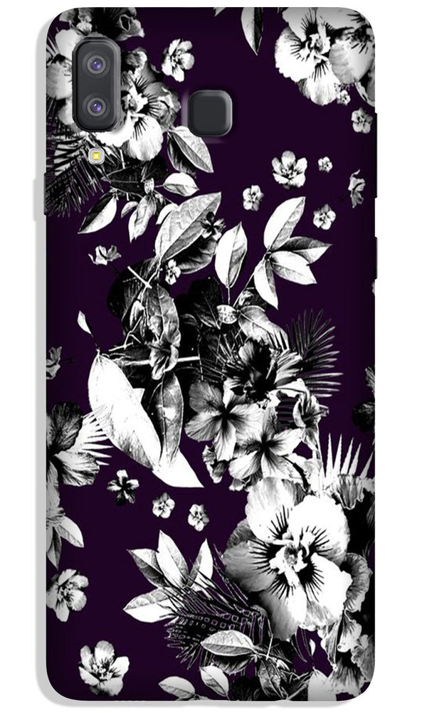 white flowers Case for Galaxy A8 Star