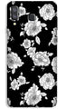 White flowers Black Background Case for Galaxy A8 Star