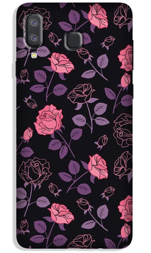 Rose Black Background Case for Galaxy A8 Star