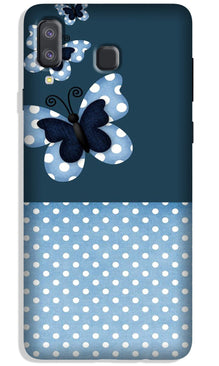 White dots Butterfly Case for Galaxy A8 Star