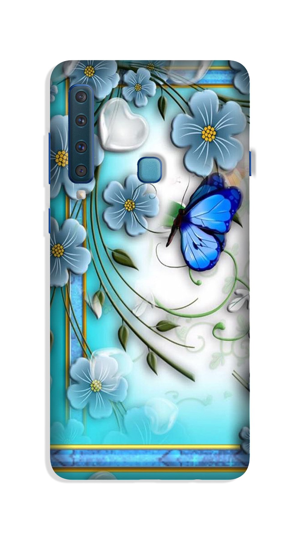 Blue Butterfly Case for Galaxy A9 (2018)