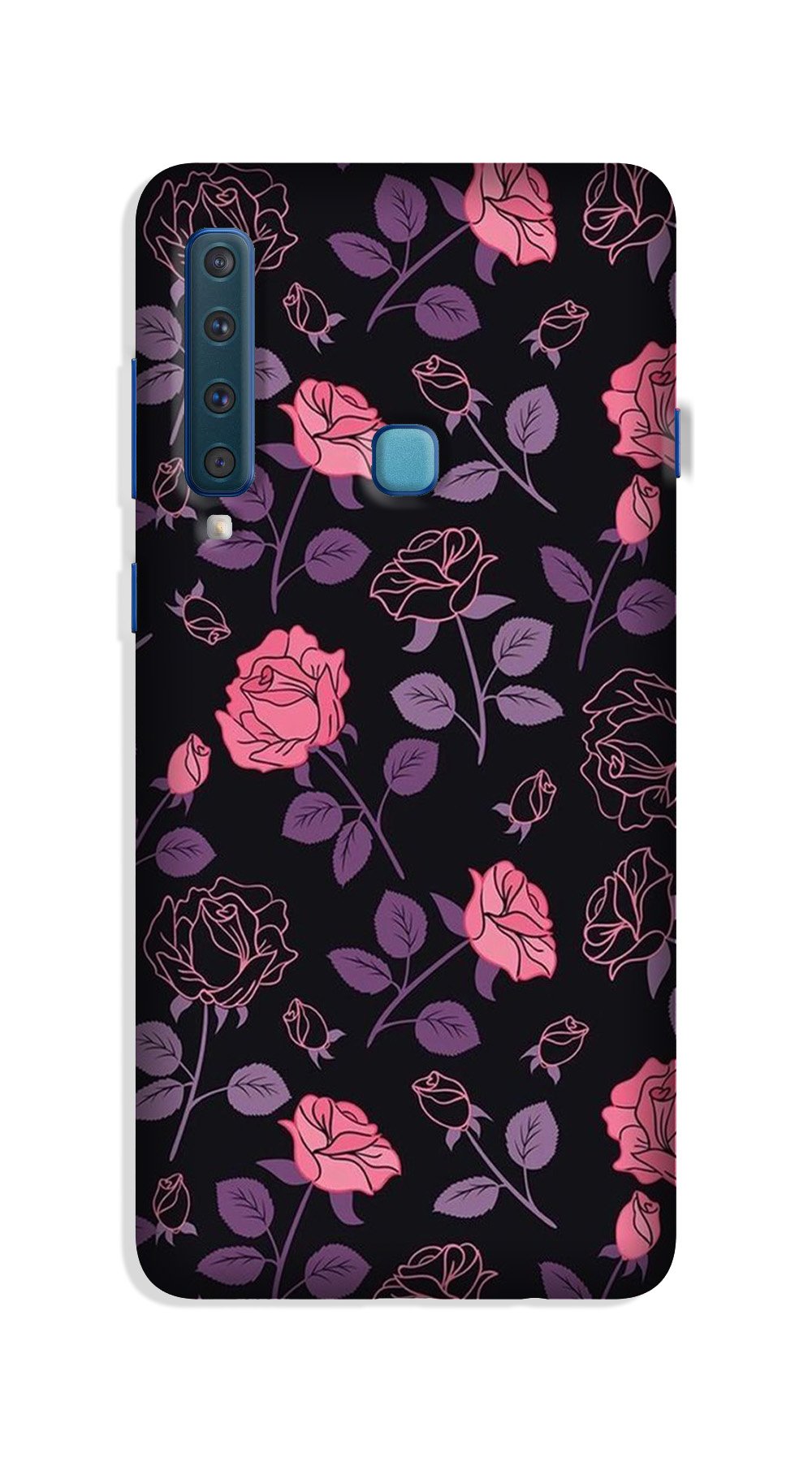 Rose Black Background Case for Galaxy A9 (2018)