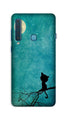 Moon cat Case for Galaxy A9 (2018)