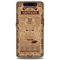 Hogwarts Mobile Back Case for Samsung Galaxy A90  (Design - 304)