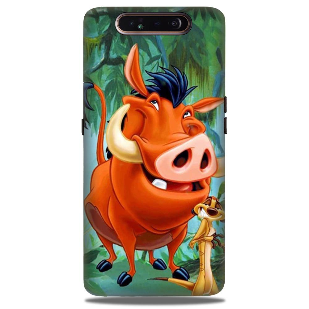 Timon and Pumbaa Mobile Back Case for Samsung Galaxy A80  (Design - 305)