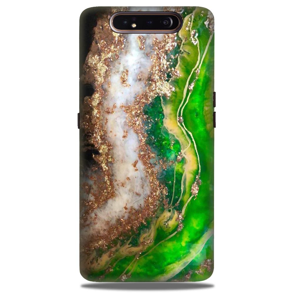 Marble Texture Mobile Back Case for Samsung Galaxy A80  (Design - 307)