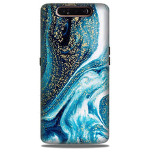 Marble Texture Mobile Back Case for Samsung Galaxy A90  (Design - 308)