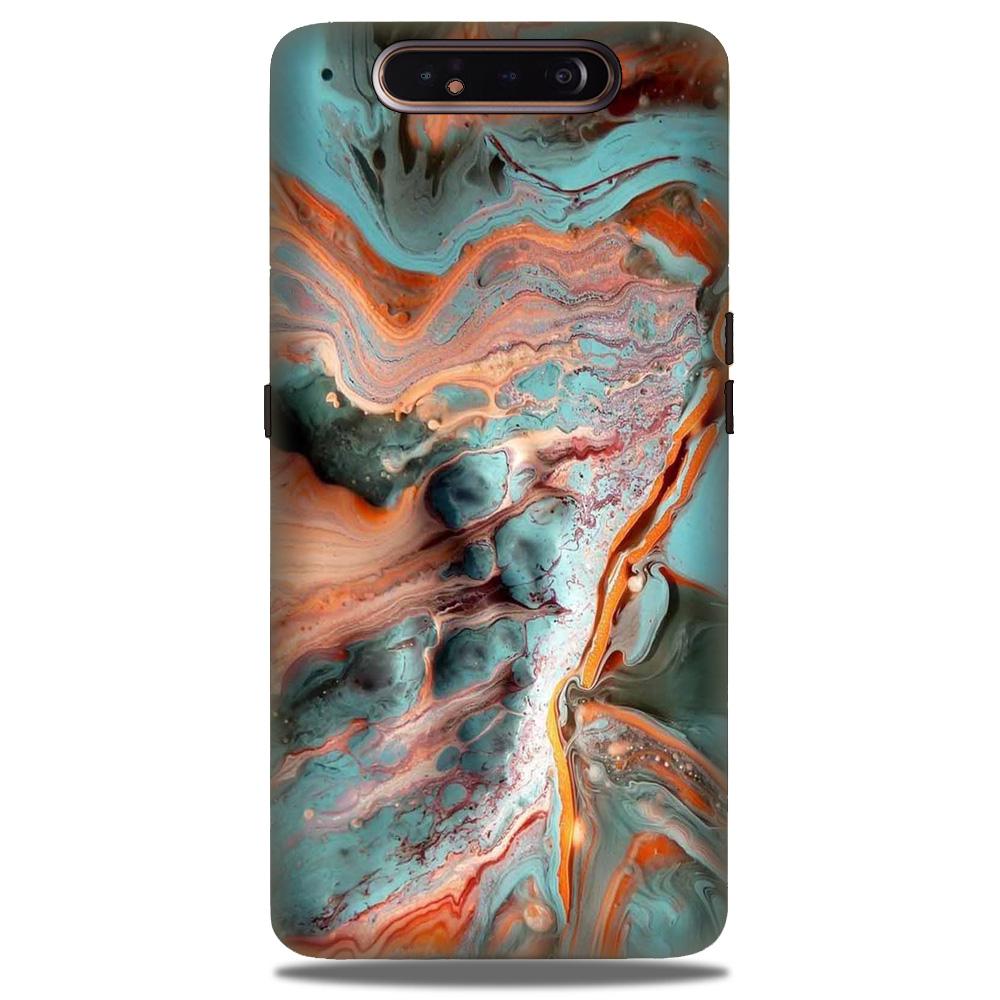 Marble Texture Mobile Back Case for Samsung Galaxy A80  (Design - 309)