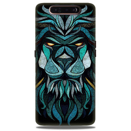 Lion Mobile Back Case for Samsung Galaxy A80(Design - 314)