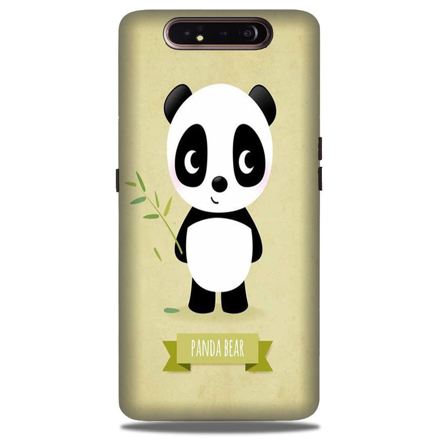 Panda Bear Mobile Back Case for Samsung Galaxy A90  (Design - 317)