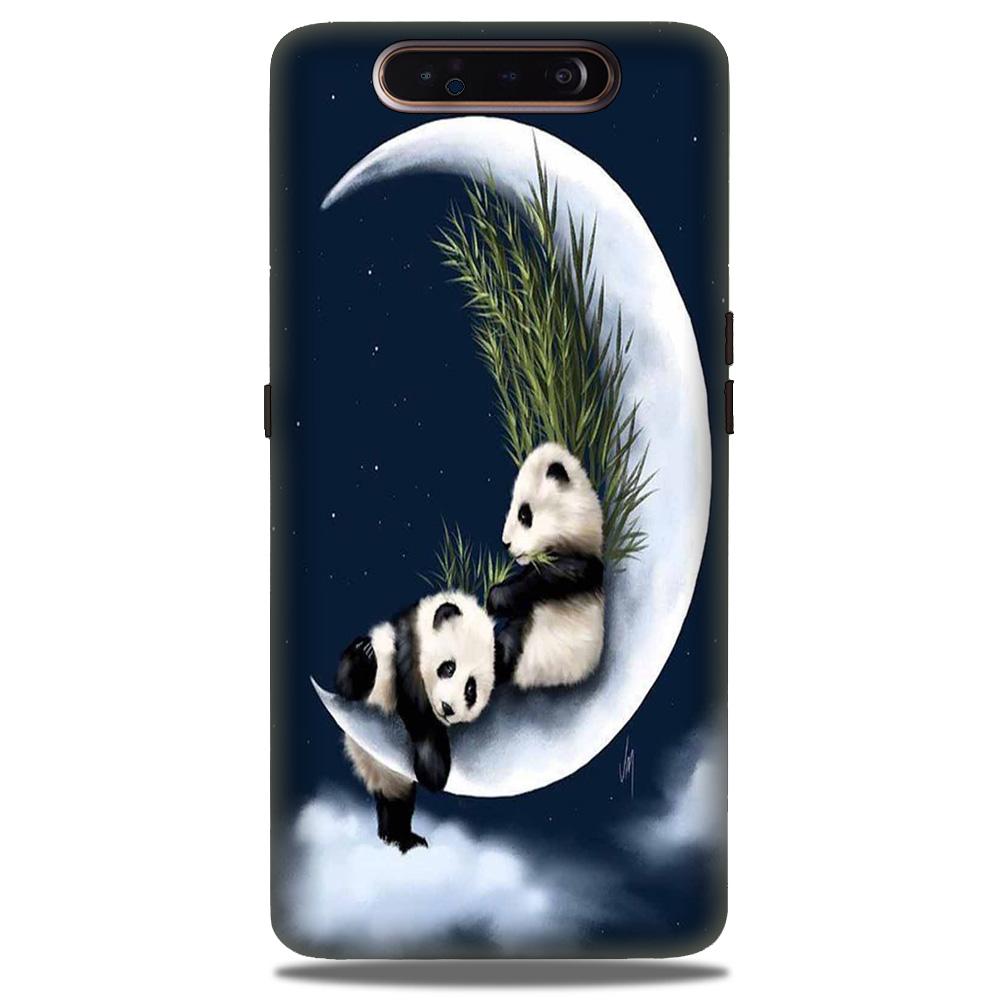 Panda Moon Mobile Back Case for Samsung Galaxy A80(Design - 318)