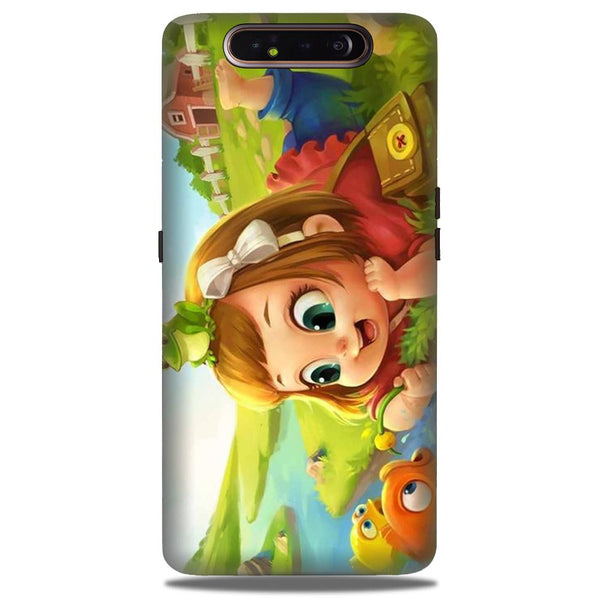 Baby Girl Mobile Back Case for Samsung Galaxy A90  (Design - 339)