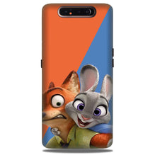 Cartoon Mobile Back Case for Samsung Galaxy A80  (Design - 346)