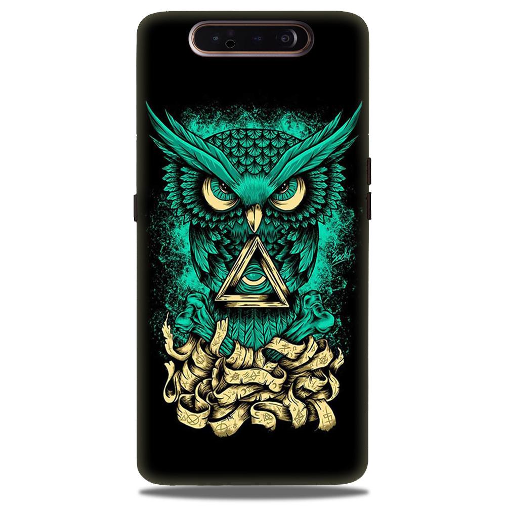 Owl Mobile Back Case for Samsung Galaxy A80  (Design - 358)