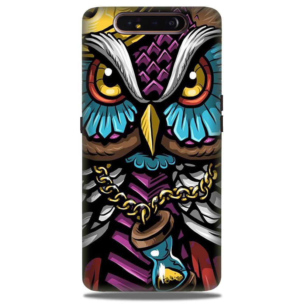 Owl Mobile Back Case for Samsung Galaxy A80  (Design - 359)