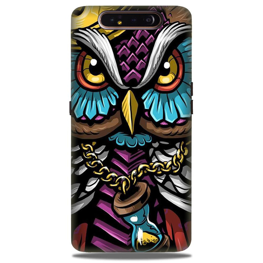 Owl Mobile Back Case for Samsung Galaxy A80  (Design - 359)