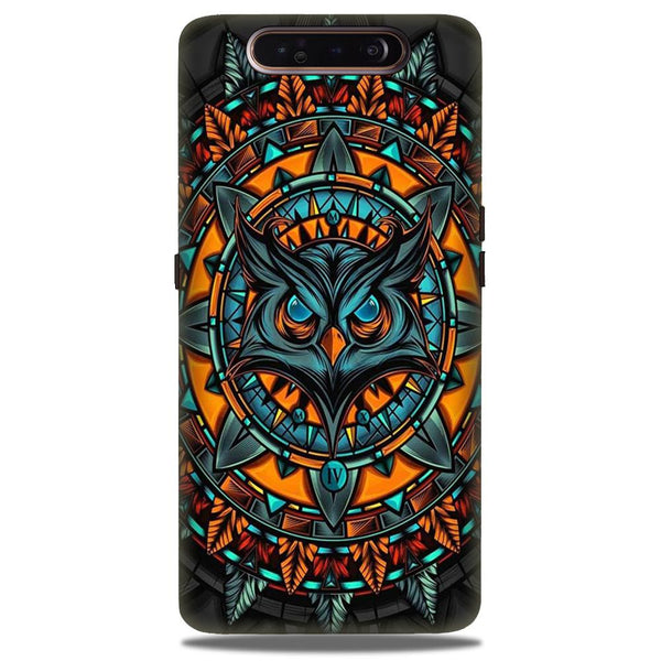 Owl Mobile Back Case for Samsung Galaxy A90  (Design - 360)