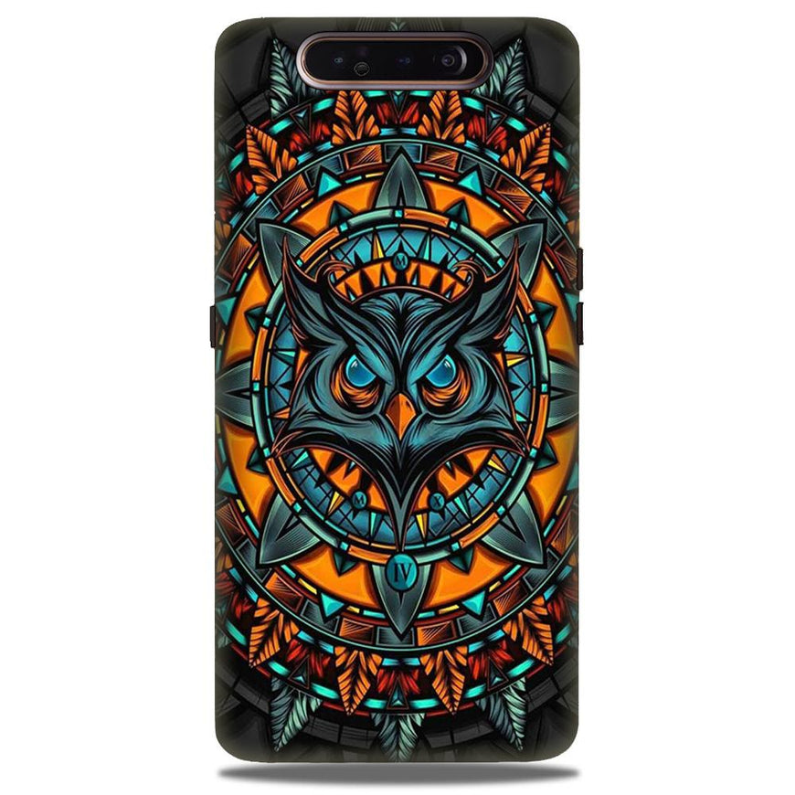 Owl Mobile Back Case for Samsung Galaxy A80  (Design - 360)