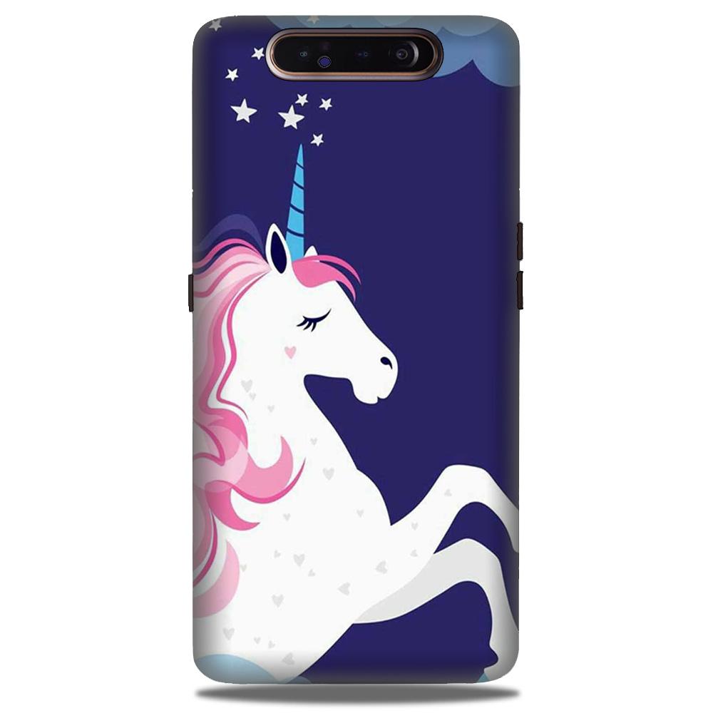 Unicorn Mobile Back Case for Samsung Galaxy A80  (Design - 365)