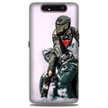 Biker Mobile Back Case for Samsung Galaxy A80  (Design - 383)
