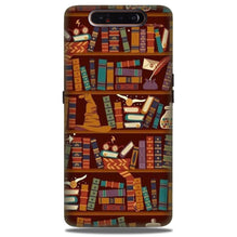 Book Shelf Mobile Back Case for Samsung Galaxy A80  (Design - 390)