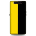 Black Yellow Pattern Mobile Back Case for Samsung Galaxy A90  (Design - 397)