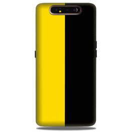 Black Yellow Pattern Mobile Back Case for Samsung Galaxy A90  (Design - 397)