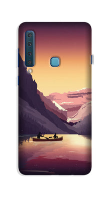 Mountains Boat Case for Galaxy A9 (2018) (Design - 181)