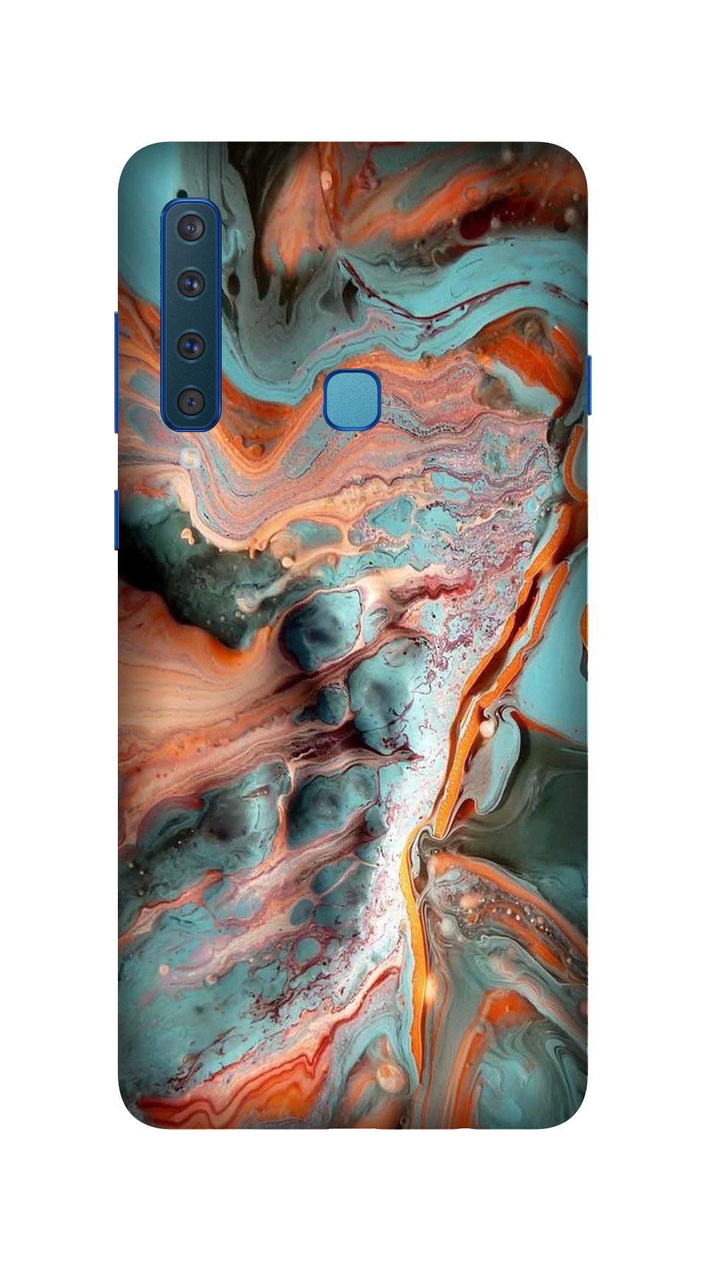 Marble Texture Mobile Back Case for Galaxy A9 2018   (Design - 309)