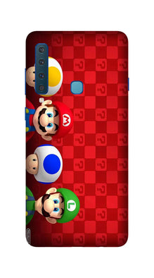 Mario Mobile Back Case for Galaxy A9 2018   (Design - 337)