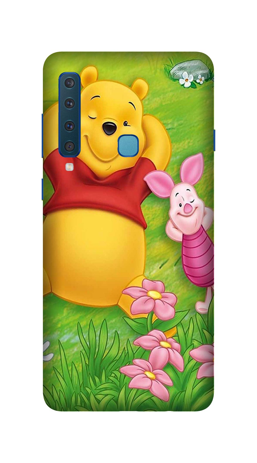Winnie The Pooh Mobile Back Case for Galaxy A9 2018   (Design - 348)