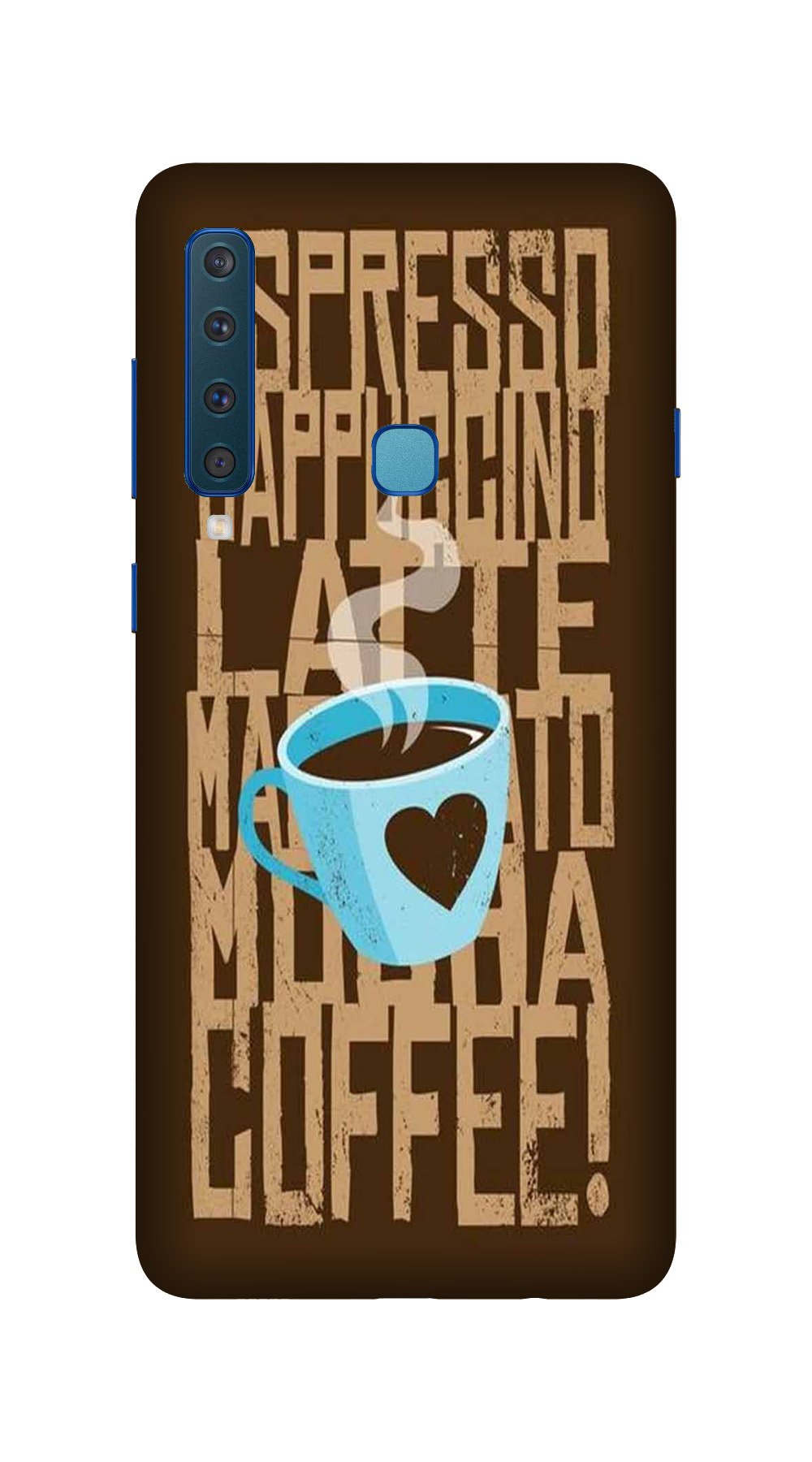 Love Coffee Mobile Back Case for Galaxy A9 2018   (Design - 351)
