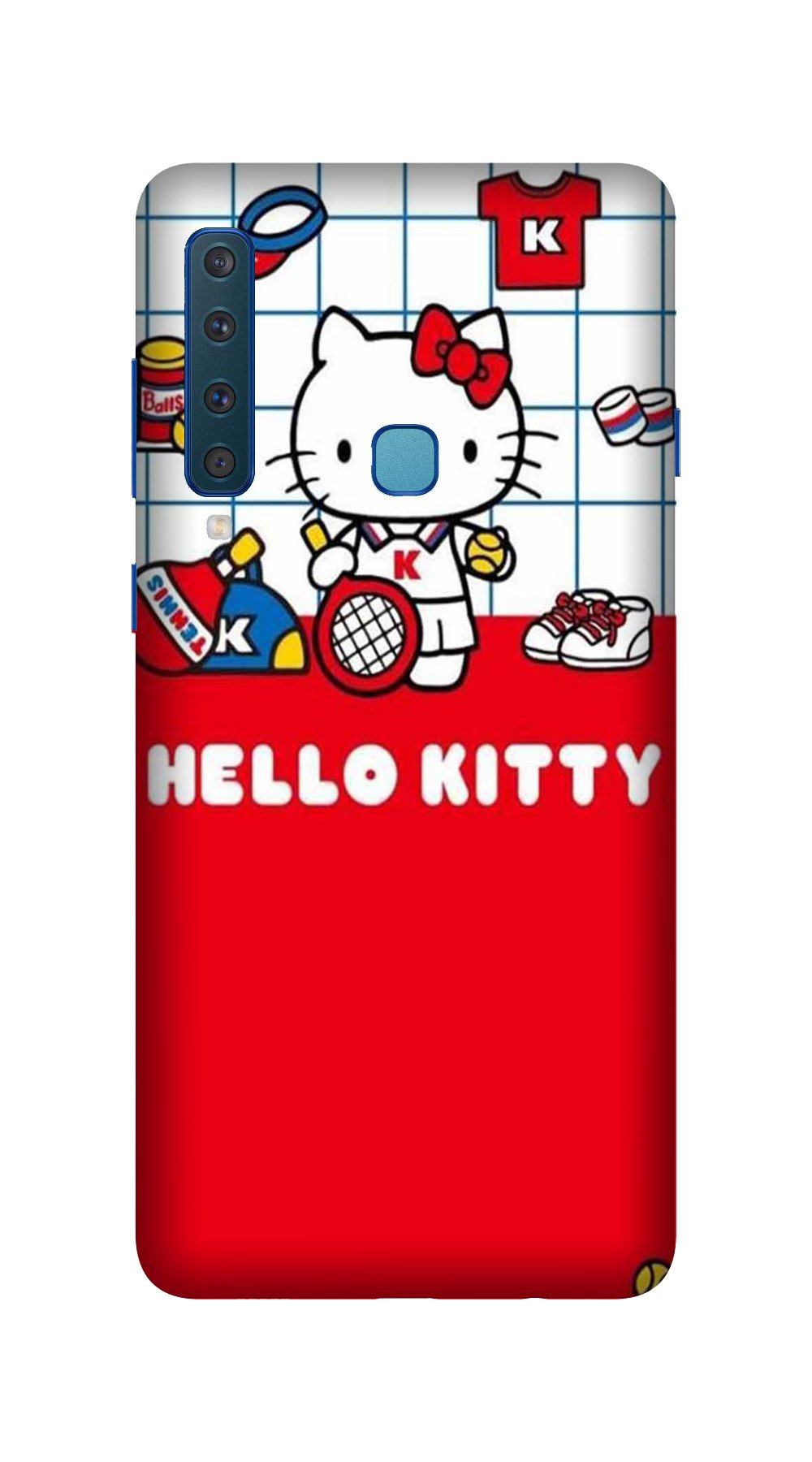 Hello Kitty Mobile Back Case for Galaxy A9 2018   (Design - 363)
