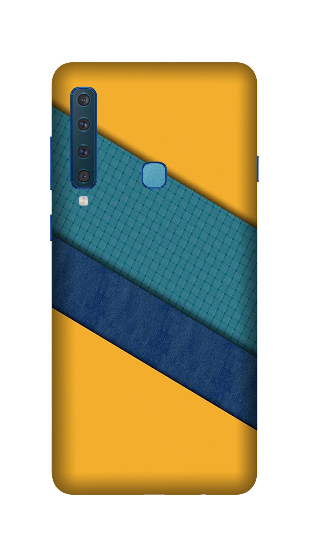 Diagonal Pattern Mobile Back Case for Galaxy A9 2018   (Design - 370)