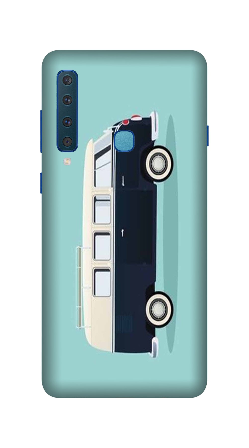 Travel Bus Mobile Back Case for Galaxy A9 2018   (Design - 379)