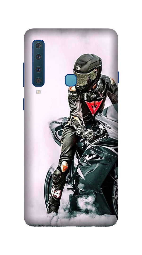 Biker Mobile Back Case for Galaxy A9 2018   (Design - 383)