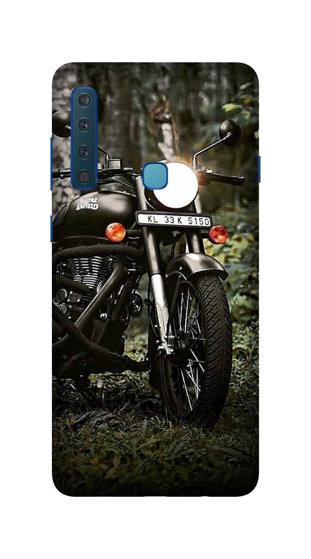 Royal Enfield Mobile Back Case for Galaxy A9 2018   (Design - 384)