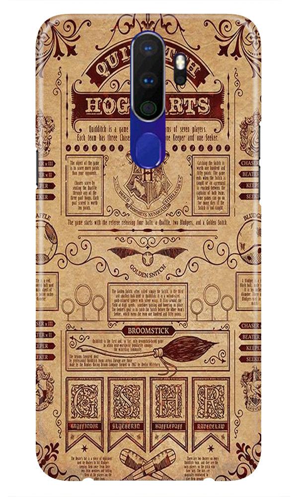 Hogwarts Mobile Back Case for Oppo A9 2020(Design - 304)