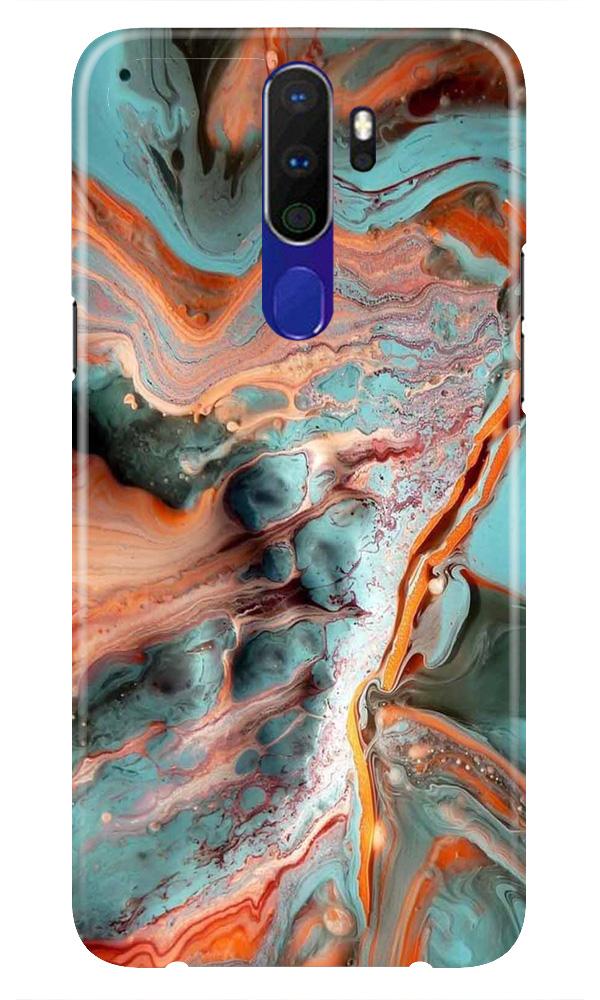 Marble Texture Mobile Back Case for Oppo A9 2020  (Design - 309)